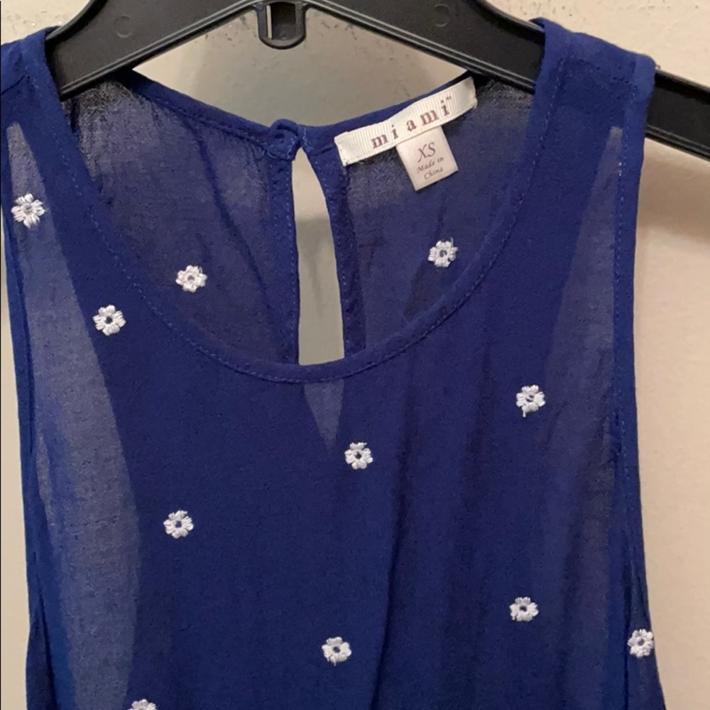 Francesca’s Blue Racer back Tank - Picture 2 of 5